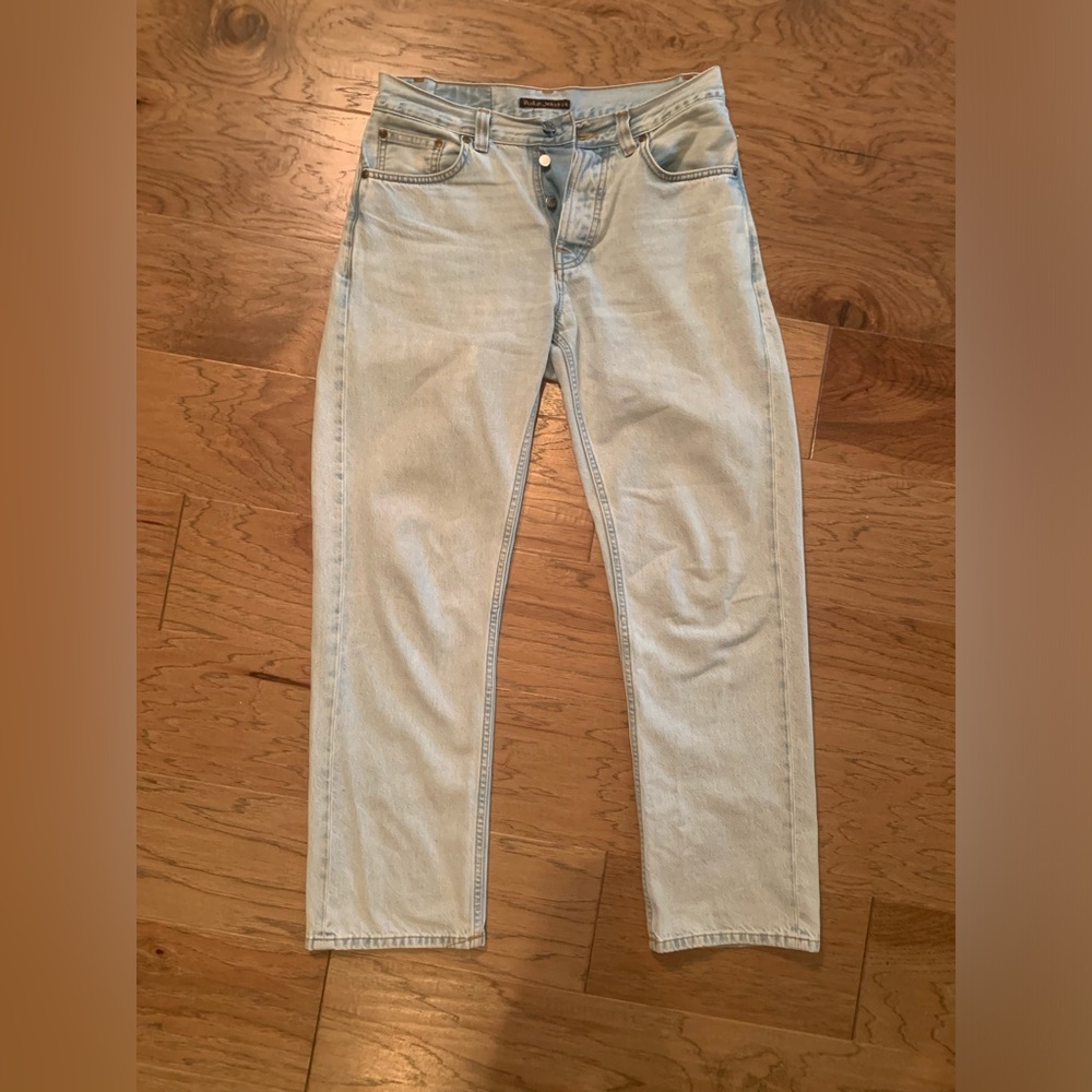 Nudie Jeans Rad Rufus Pale Blue Jeans 100% Cotton Size 29/30